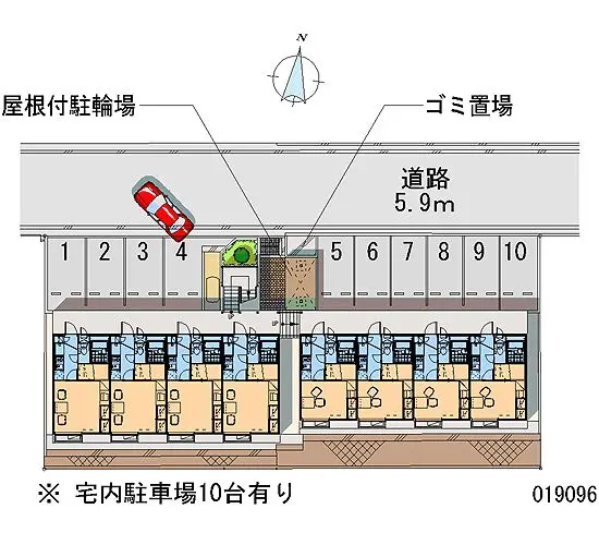 ★手数料０円★福山市引野町北　月極駐車場（LP）